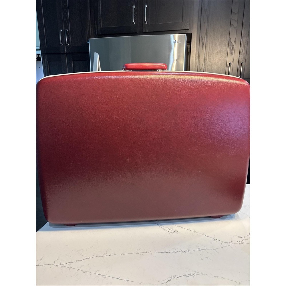 Vintage Samsonite Silhouette II Burgundy 23/28 Cartwheel Hard Luggage • Survivor